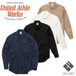 United Athle Works ユナイテッドアスレワークス T/Cワークロングスリーブシャツ 1773-01 S〜XL｜etuad