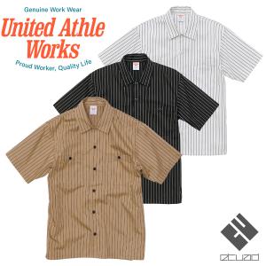 United Athle Works ユナイテッドアスレワークス T/Cストライプシャツ 1781-01 XS〜XL｜etuad Yahoo!ショッピング店