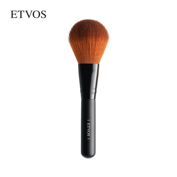 ETVOS エトヴォス フェイスパウダーブラシ 平型 ブラシ メイクブラシ フェイスブラシ パウダー...