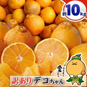 愛媛県産 デコちゃん 約10kg 家庭用 自宅用 訳あり デコポン と同品種 不知火 しらぬい ポンカン × 清見 の高級 みかん １０キロ 箱買い