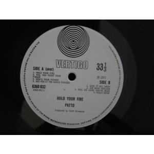 【中古レコード】 PATTO / Hold Y...の詳細画像2