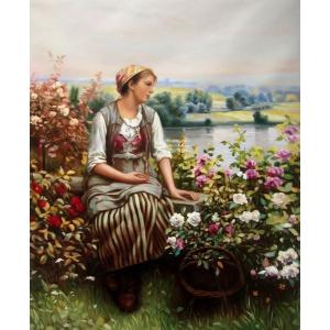 油絵 ジョン・コリアの名作_眠れる森の美女 ma1429 : 絵画制作専門