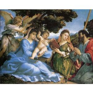 油絵 フィリッポ・リッピ_聖母子と二人の天使 MA1233 : 絵画制作専門