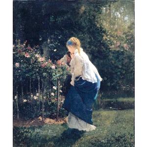 油絵 Henrietta Rae_ 白いドレスの女 ma1553 : ma1553 : 絵画制作専門