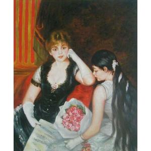 油絵 ルノワールの名作_二人の姉妹・テラスにて MA262 : 絵画制作専門