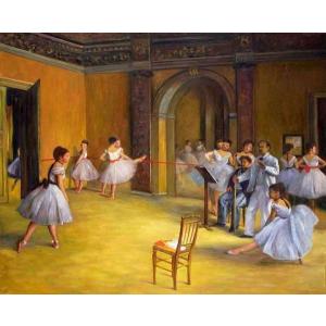 特価油絵 エドガー・ドガの名作_舞台の二人の踊り子 MA254 : 絵画制作