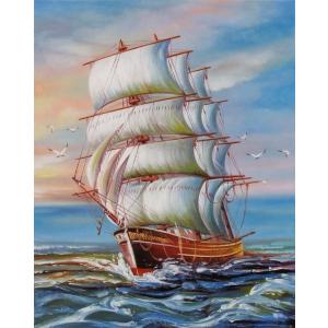 油絵 帆船 MA1268 : 絵画制作専門ユーラシアアート - 通販 - Yahoo