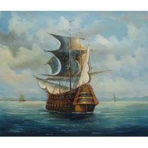 油絵 帆船 MA1268 : 絵画制作専門ユーラシアアート - 通販 - Yahoo