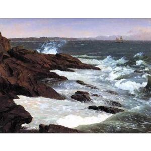 油絵 フレデリック・エドウィン・チャーチ_ナイアガラの滝 MA3135