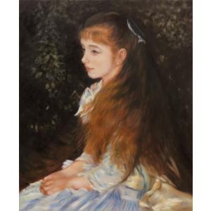 油絵 ルノワールの名作_二人の姉妹・テラスにて MA262 : 絵画制作専門
