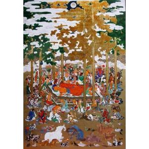 掛け軸 掛軸 釈迦涅槃図 大幅仏画 (複製画・新品) 桐箱・タトウ箱入り