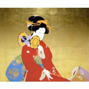 漆絵 酒井抱一の名作_桐菊流水図 NH58 : 絵画制作専門ユーラシアアート
