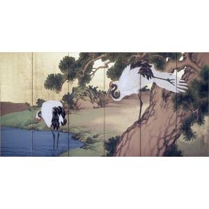 漆絵 伊藤若冲の名作_老松白鳳図 NH310 : 絵画制作専門ユーラシア