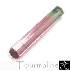 トルマリン結晶原石 12.1ct 19mm 虹あり レッド・ピンクのグラデから