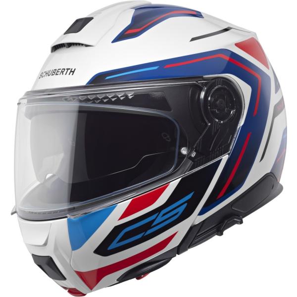 Schuberth C5 Omega シューベルト フリップアップヘルメット / ホワイト・レッド・...