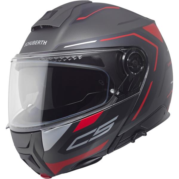 Schuberth C5 Omega シューベルト フリップアップヘルメット / ガンメタマット・ブ...