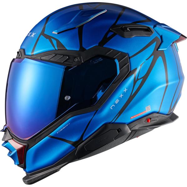 Nexx ネックス X.WST 3 B-Side ヘルメット / ブルー・ブラックマット