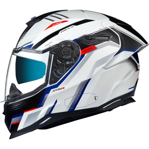 Nexx ネックス SX.100R Gridline ヘルメット / ホワイト・ブルー・レッド