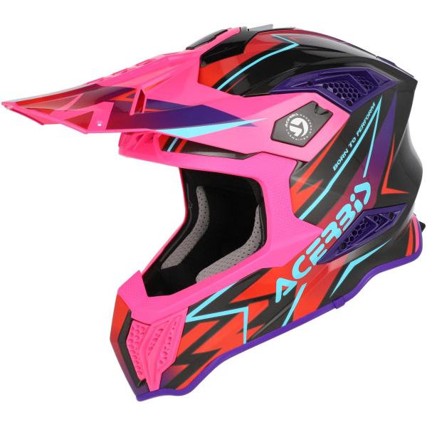 アチェルビス Acerbis Airstrike-X Graphic ヘルメット /ブラック・パープ...