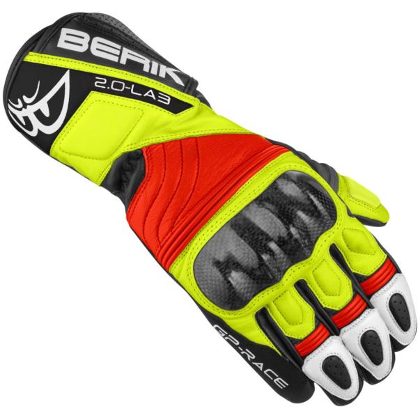 Berik べリック Zoldar レザーグローブ / ブラック・レッド・イエロー