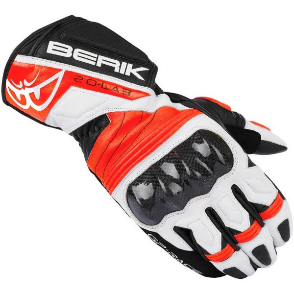 Berik べリック Zoldar レザーグローブ / ブラック・ネオンレッド・ホワイト