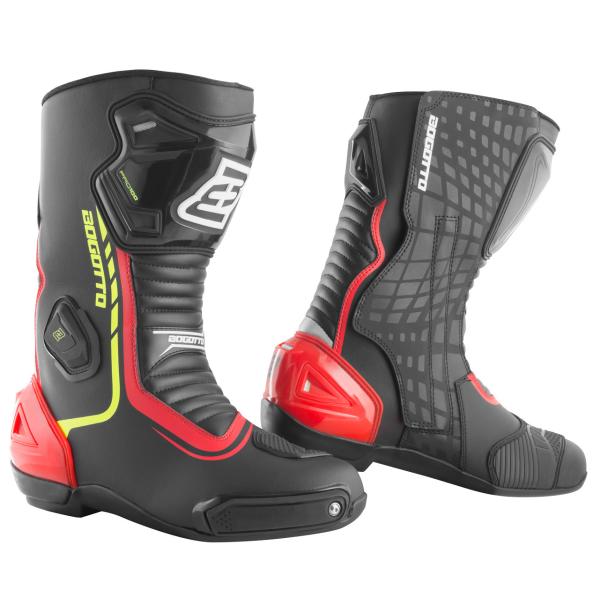 Bogotto ボゴット Race-X バイクブーツ / ブラック・レッド・イエロー