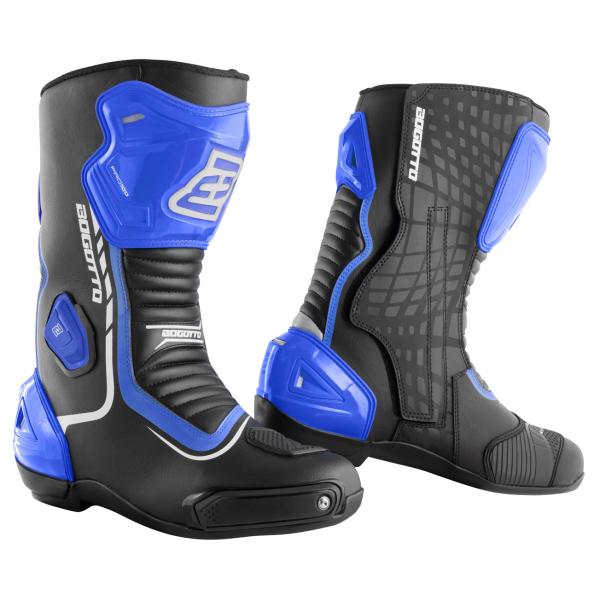 Bogotto ボゴット Race-X バイクブーツ / ブラック・ブルー・ホワイト