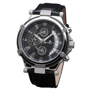 サルバトーレマーラ SM18102-SSBK 腕時計 メンズ  Salvatore Marra クロノグラフ レザーストラップ ブラック系｜euro