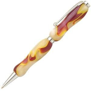 8Color Acrylic Pen フローホワイト/WhitexBrown　TMA1600 ボールペン fstyle 時計取り扱い｜euro