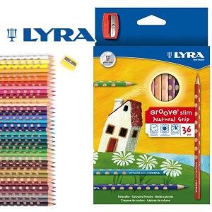 LYRA リラ社 Groove グルーヴスリム 色鉛筆 36色セット（シャープナー付き）｜eurobus