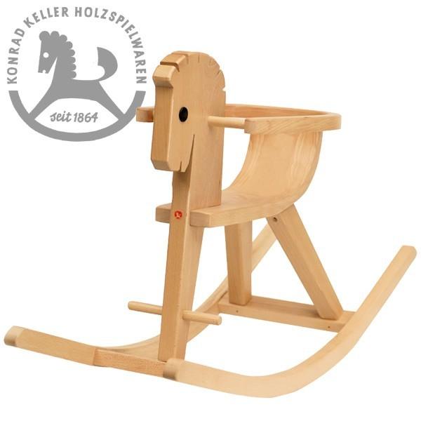 Konrad Keller ケラー社 枠付木馬のペーター 白木