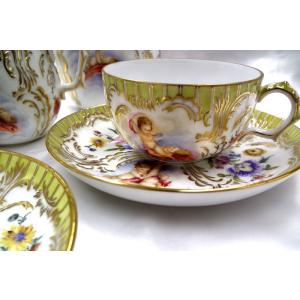 ヘレンド（HEREND） 天使ピンク 3ピースセット ティーカップアンド