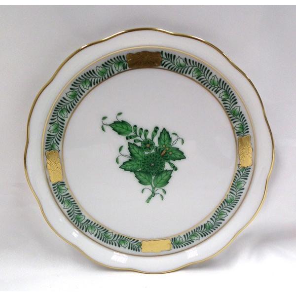 ヘレンド アポニーグリーン　スモールプレート約10ｃｍ　AV341-0-00　 新品 在庫限り特価