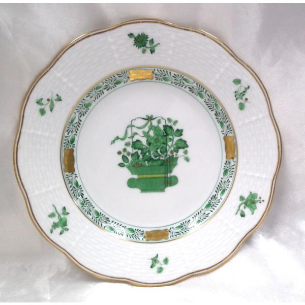 ヘレンド　清の花かご　プレート　CN516　φ約16.5ｃｍ　新品　シノワズリ　SALE現品限り特価