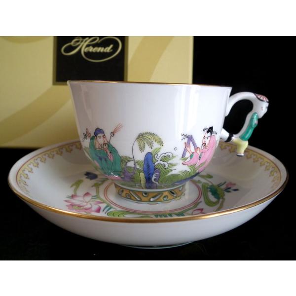 ヘレンド　仙人　ラージカップアンドソーサー　IC03364-0-21　唐子ハンドル 新品箱入　マスタ...