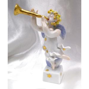マイセン パゴダ人形 仕掛け人形 男性神16.5cm バイオレット 新品