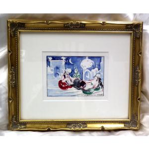 マイセン マイセン ハインツ・ヴェルナー 直筆画 オイルチョーク 魔法