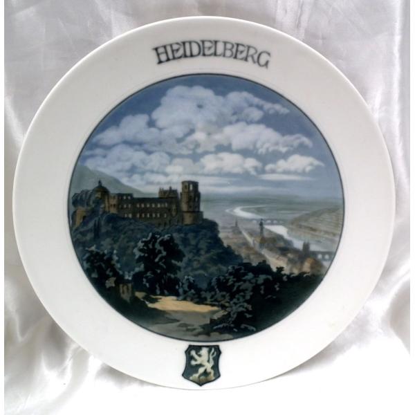 SALE在庫限り特価　マイセン/ハイデルブル  カラープレート　非常にレアなプレート