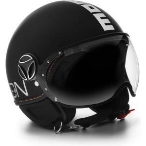 MOMO DESIGN ジェットヘルメット FIGHTER EVO マットブラック/ホワイト