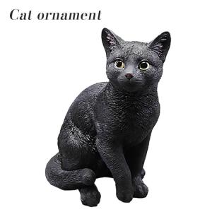 黒猫の置き物 黒御影石 猫 ねこ ネコ ぬこ 子猫 小猫 黒猫 クロネコ