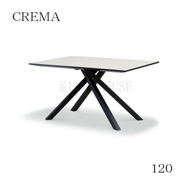 120 テーブル クレマ CREMA 幅120 WH ホワイト 石目調 ダイニング 食卓 ダイニング...