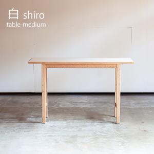 テーブル 白 shiro シリーズ sava SUGIKOUJOU ミディアム ダイニング 日本製 食卓 作業台 長方形 WH NA 2022年度 杉工場｜eurohouse-kagu