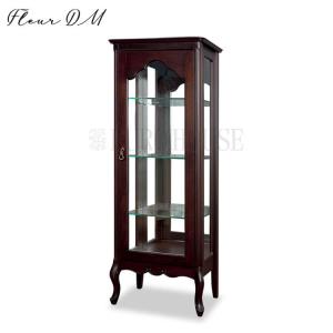 キュリオ ショーケース クラシック調 猫脚 フルール 幅55cm （ 開梱