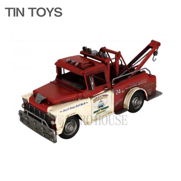 欠品中 ブリキのおもちゃ tow truck 車 car レッカー車 置物 オブジェ インテリア小物...