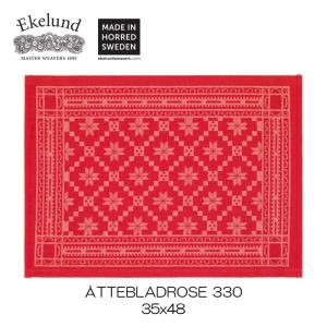 新商品　エーケルンド　Ekelund　ATTEBLADROSE330  35×48cm　ランチョンマット　プレイスマット　オーガニックコットン　#10286｜eurokitchen