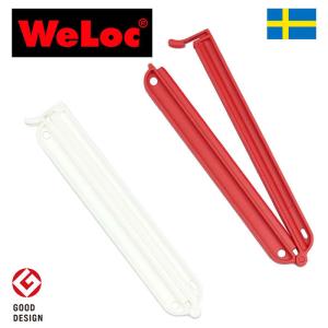 ウェーロック WeLoc ウェーロッククリップイットPA150mm 白赤 2個セット スウェーデン製 クロージャー、キッチンクリップ｜eurokitchen