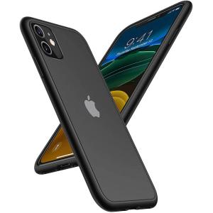 iphone13 ケース iphone12 カバー 12mini スマホカバー iPhone11 スマホケース 半透明 薄い 滑り止め 一体型 指紋防止 黒 ブラック おしゃれ 送料無料