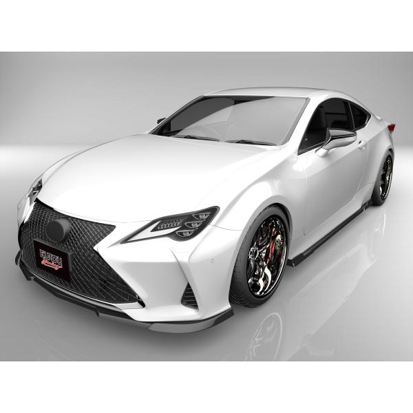 レクサス RC ASC10 AVC10 GSC10 後期 フロントアンダースポイラー サイドステップ...