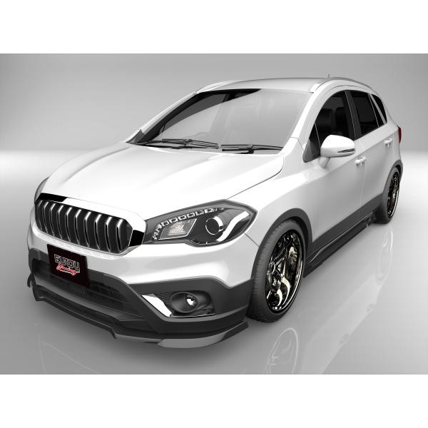 SX4 Sクロス YA22S YB22S フロントアンダースポイラー サイドステップ 2点キット エ...