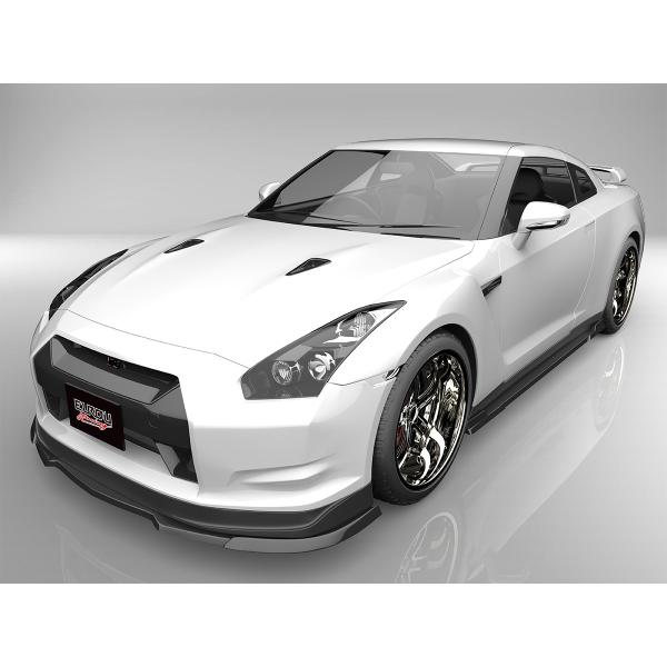 GT-R R35 前期 フロントアンダースポイラー サイドステップ 2点キット エアロパーツ
